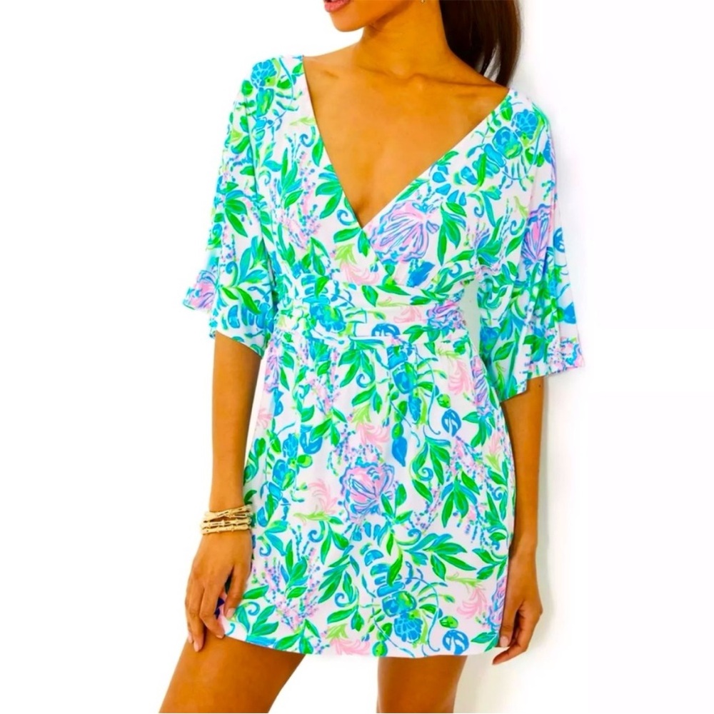 NWT Lilly Pulitzer Parigi Skort Romper Stretch Resort White Just A Pinch XXL